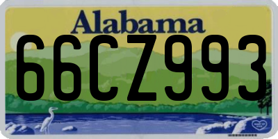 AL license plate 66CZ993