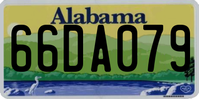 AL license plate 66DA079