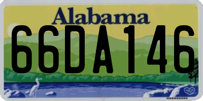 AL license plate 66DA146