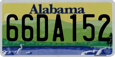 AL license plate 66DA152