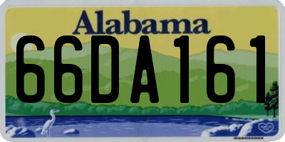 AL license plate 66DA161