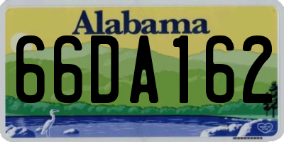 AL license plate 66DA162