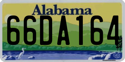 AL license plate 66DA164
