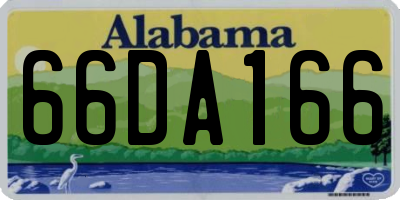 AL license plate 66DA166