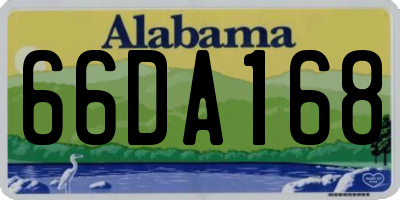 AL license plate 66DA168