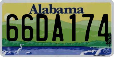AL license plate 66DA174