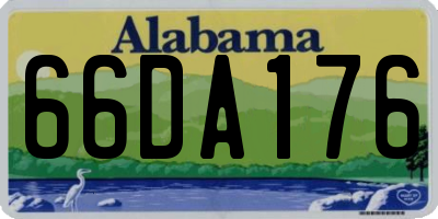 AL license plate 66DA176