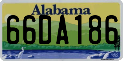 AL license plate 66DA186