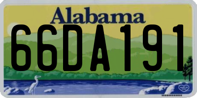 AL license plate 66DA191