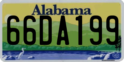 AL license plate 66DA199