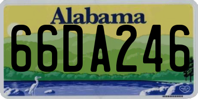 AL license plate 66DA246