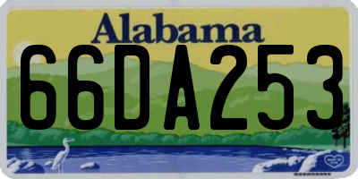 AL license plate 66DA253