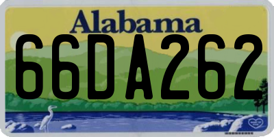 AL license plate 66DA262