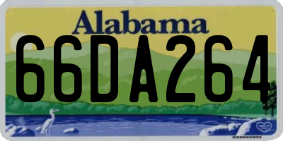 AL license plate 66DA264