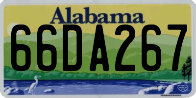 AL license plate 66DA267