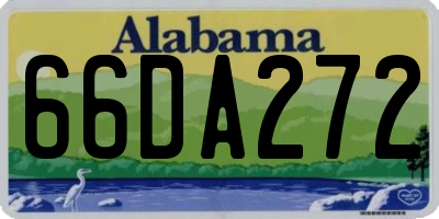 AL license plate 66DA272