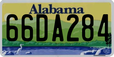 AL license plate 66DA284