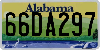 AL license plate 66DA297