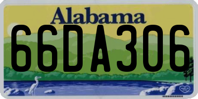 AL license plate 66DA306