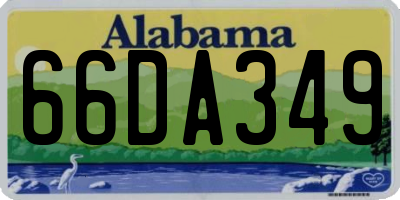 AL license plate 66DA349