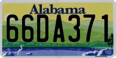 AL license plate 66DA371