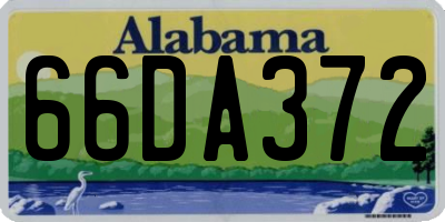 AL license plate 66DA372