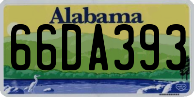 AL license plate 66DA393