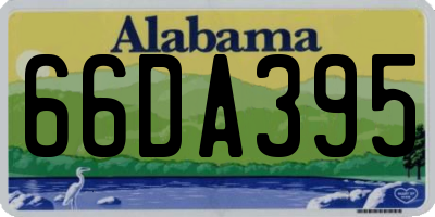 AL license plate 66DA395