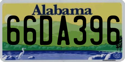 AL license plate 66DA396