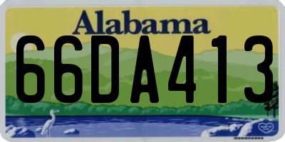 AL license plate 66DA413