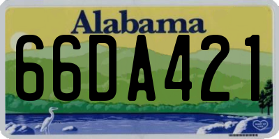 AL license plate 66DA421