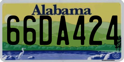 AL license plate 66DA424