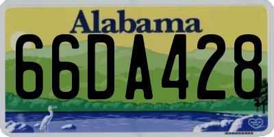 AL license plate 66DA428