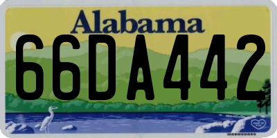 AL license plate 66DA442