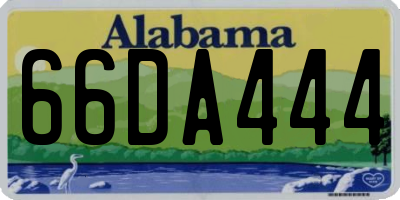 AL license plate 66DA444