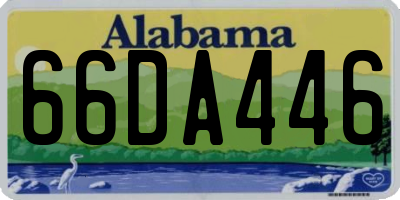 AL license plate 66DA446