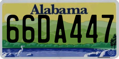 AL license plate 66DA447