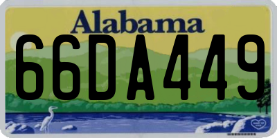 AL license plate 66DA449