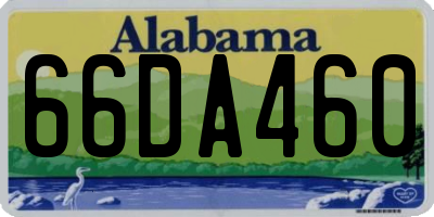 AL license plate 66DA460
