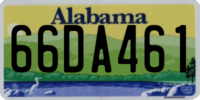 AL license plate 66DA461