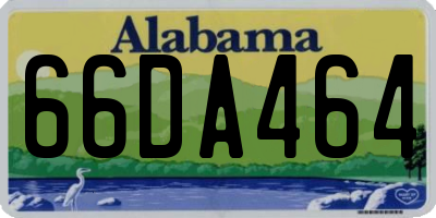 AL license plate 66DA464