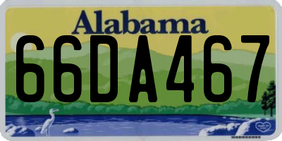 AL license plate 66DA467