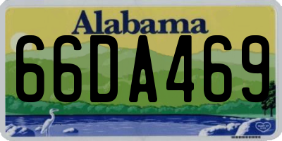 AL license plate 66DA469