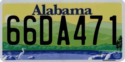 AL license plate 66DA471