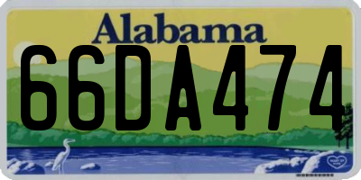 AL license plate 66DA474