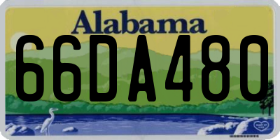 AL license plate 66DA480