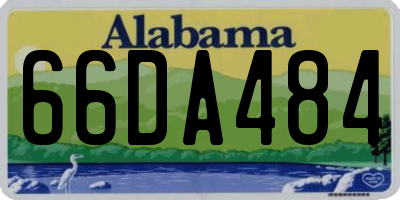 AL license plate 66DA484