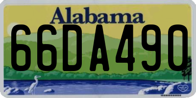 AL license plate 66DA490
