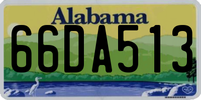AL license plate 66DA513