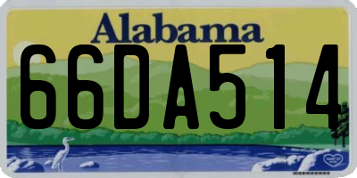 AL license plate 66DA514